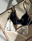 SATIN TRIANGLE BRA