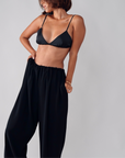 SATIN TRIANGLE BRA