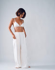 SATIN TRIANGLE BRA