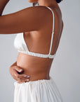 SATIN TRIANGLE BRA